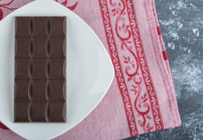 a piece of chocolate