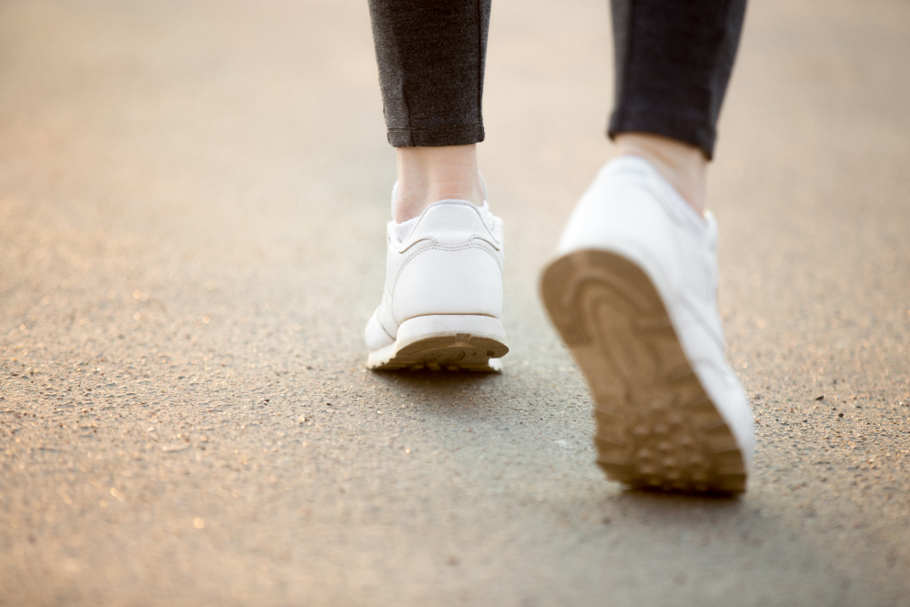 Bottom of White Shoes