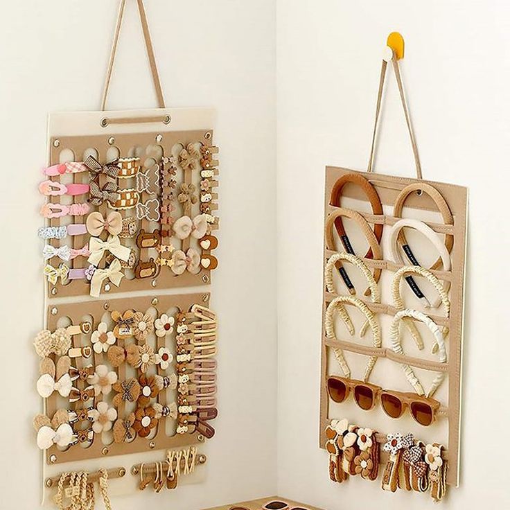 Hanging Hair Accessories Organizer Bag