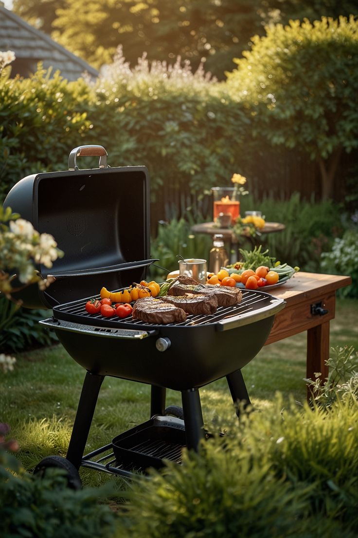 Outdoor Grill Station Setup